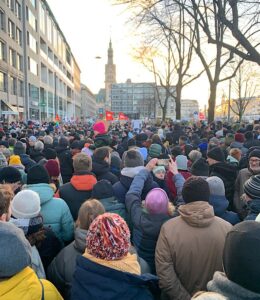 Demo gegen Rechtsextremismus in Hamburg