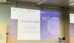 Startfolie am Morgen beim Conposium an der Uni Bremen
